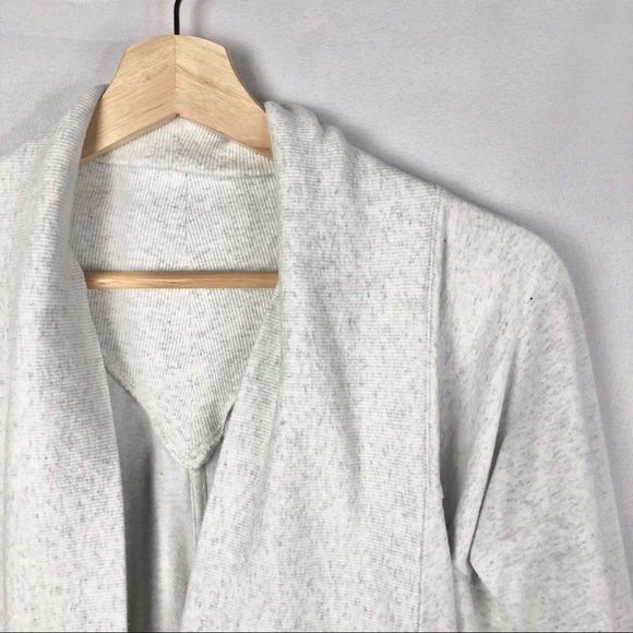 Athleta Light Gray Nirvana Wrap Cardigan Sweater S - Picture 4 of 6